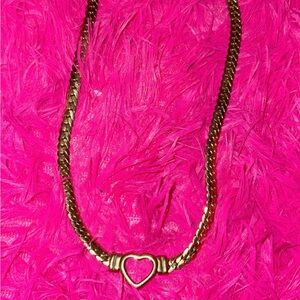 Chic Gold Heart Necklace